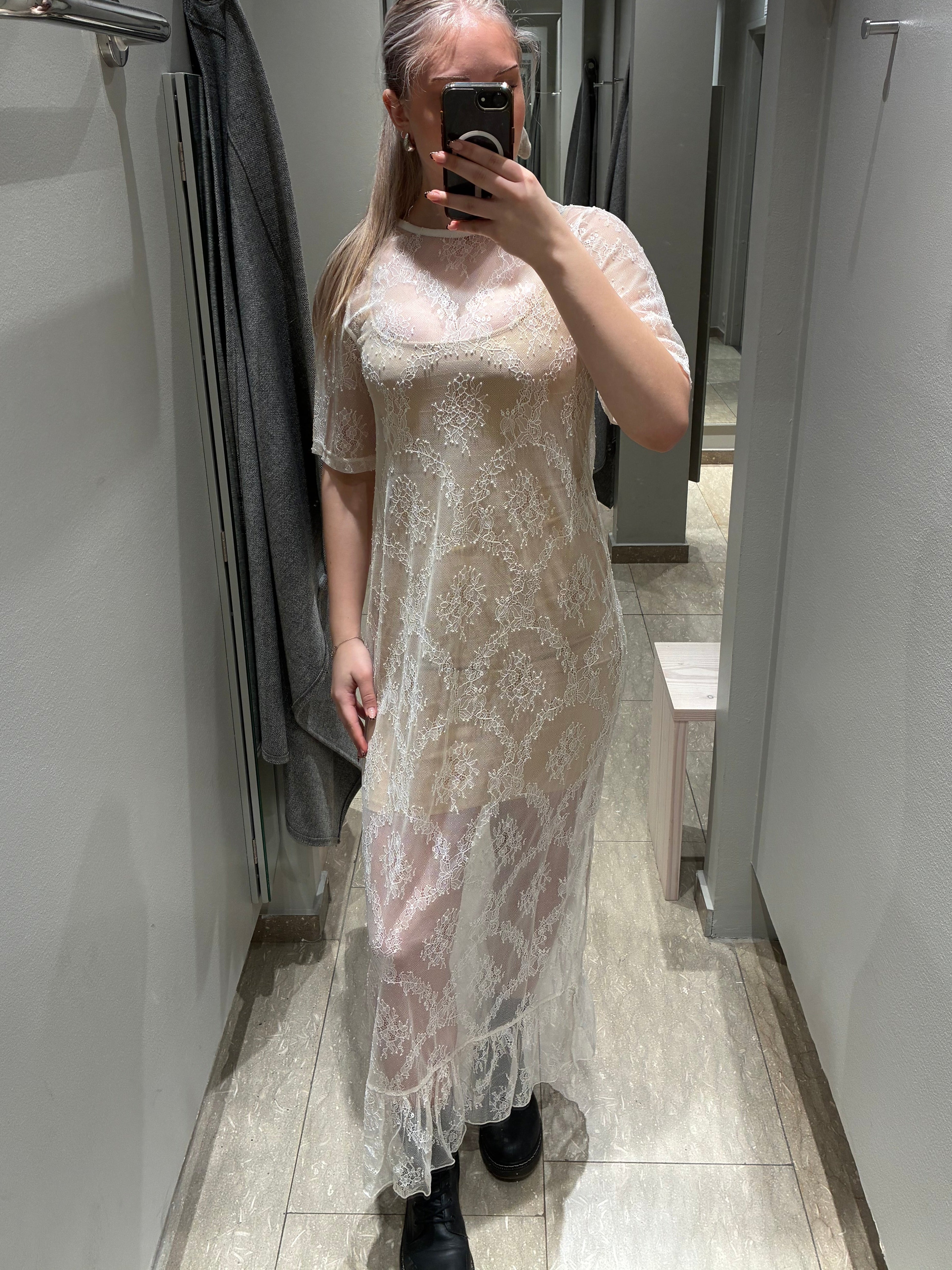 NMLUCIA Long Dress - Cloud Dancer